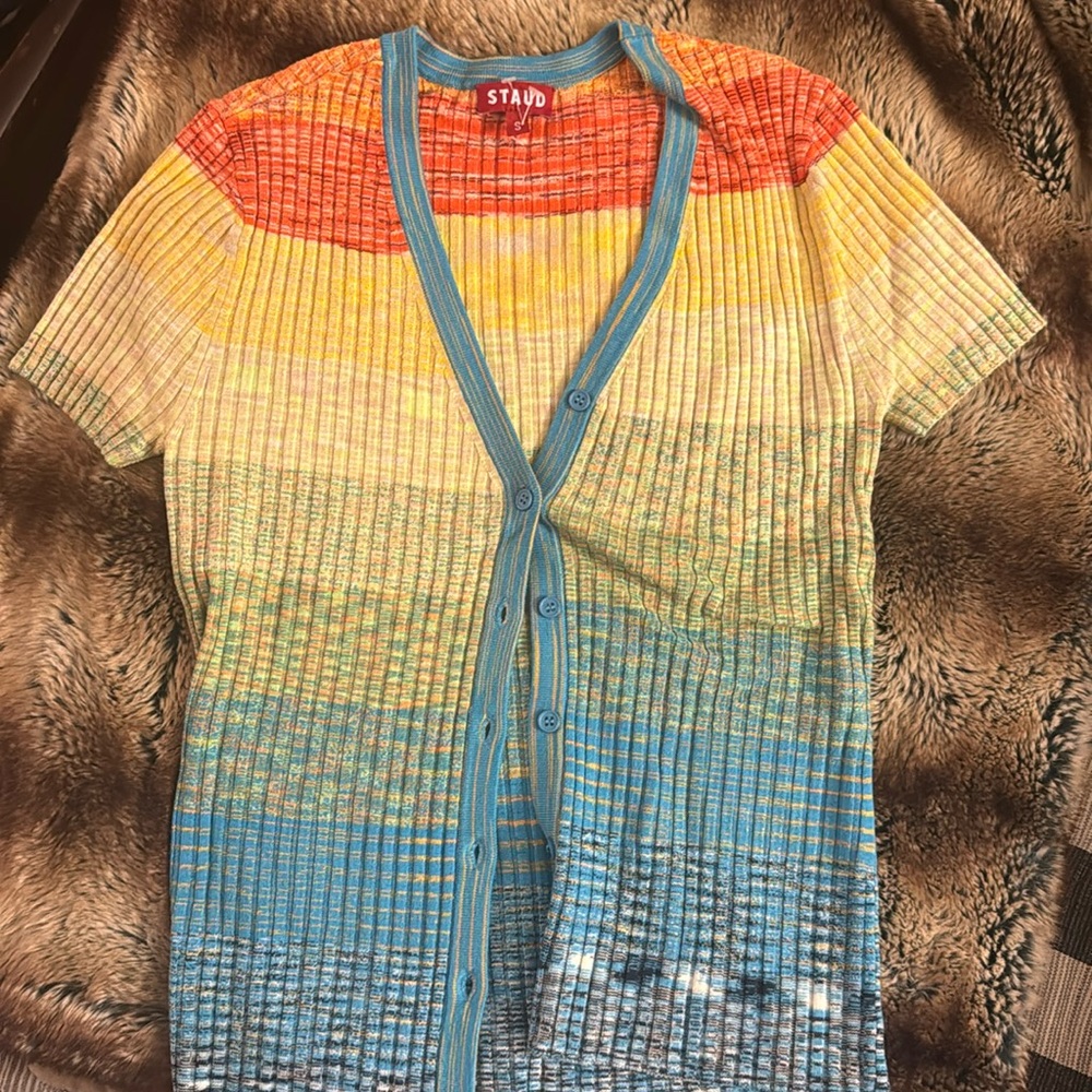 STAUD short sleeveve sweater